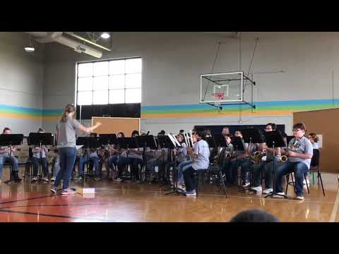 Finley Junior High Band plays for Wilemon STEAM Academy