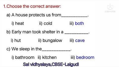 GRADE 1 EVS CHAPTER 7 SHELTER GUIDANCE VIDEO