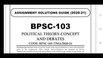 BPSC 103 Ignou Solved Assignment 2020-21