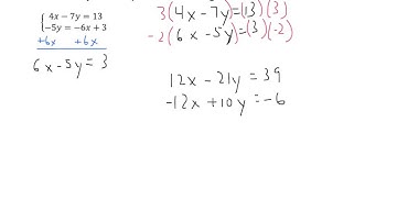 Int B12V2 Solving Systems of Equations Using Elimination Part 2 Video 2