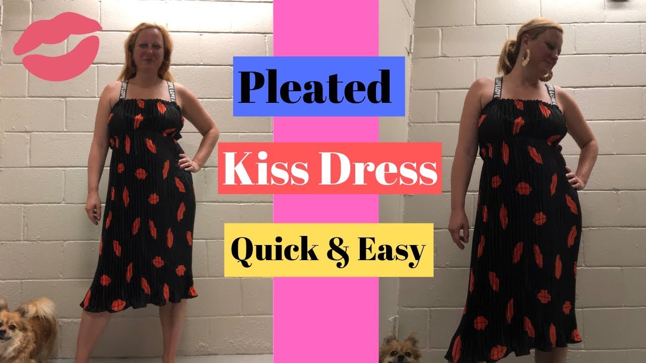 How to Sew a Pleated Dress Tutorial Quick and Easy YouTube