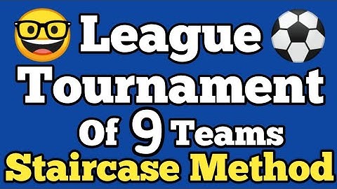 League Tournament of 9 teams | Staircase Method of league tournament | League Fixture | Class 12