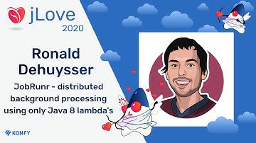 Ronald Deguysser - JobRunr - distributed background processing using only Java 8 lambda