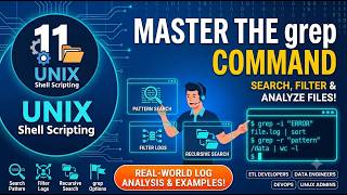 UNIX Tutorial for Beginners | Class 11 | grep Command Explained | UNIX Shell Scripting Complete ENG