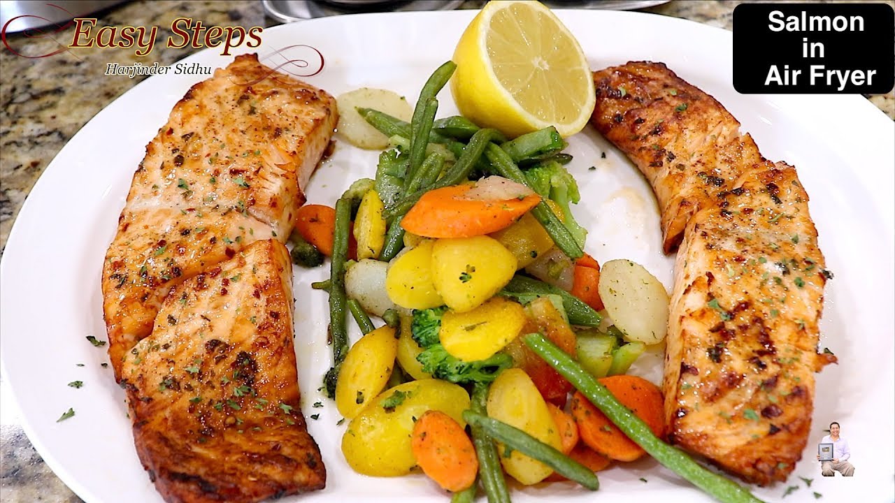 How To Cook Salmon In Air Fryer | ULTREAN Air Fryer | Free Contest #2 of 5 - YouTube