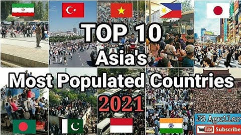 Top 10.countries in asia woth the highest population