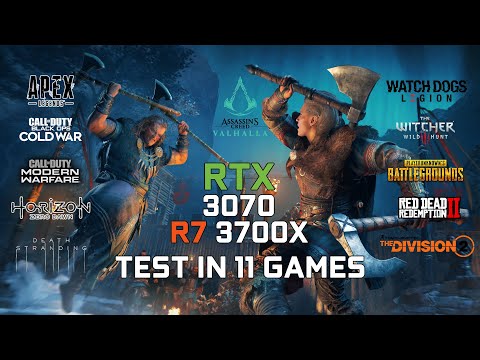 RTX 3070 + Ryzen 7 3700X Test In 11 Games 1080p