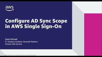 Configure AD Sync Scope in AWS Single Sign-On | Amazon Web Services