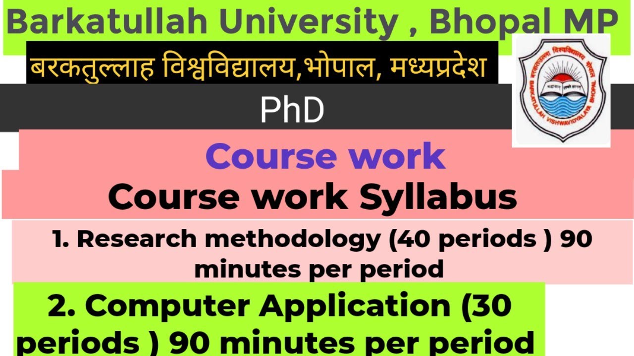 phd course work syllabus sppu