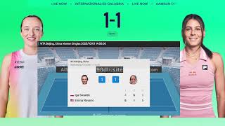 Iga Swiatek vs Emma Navarro Live Scores| WTA Beijing 2025