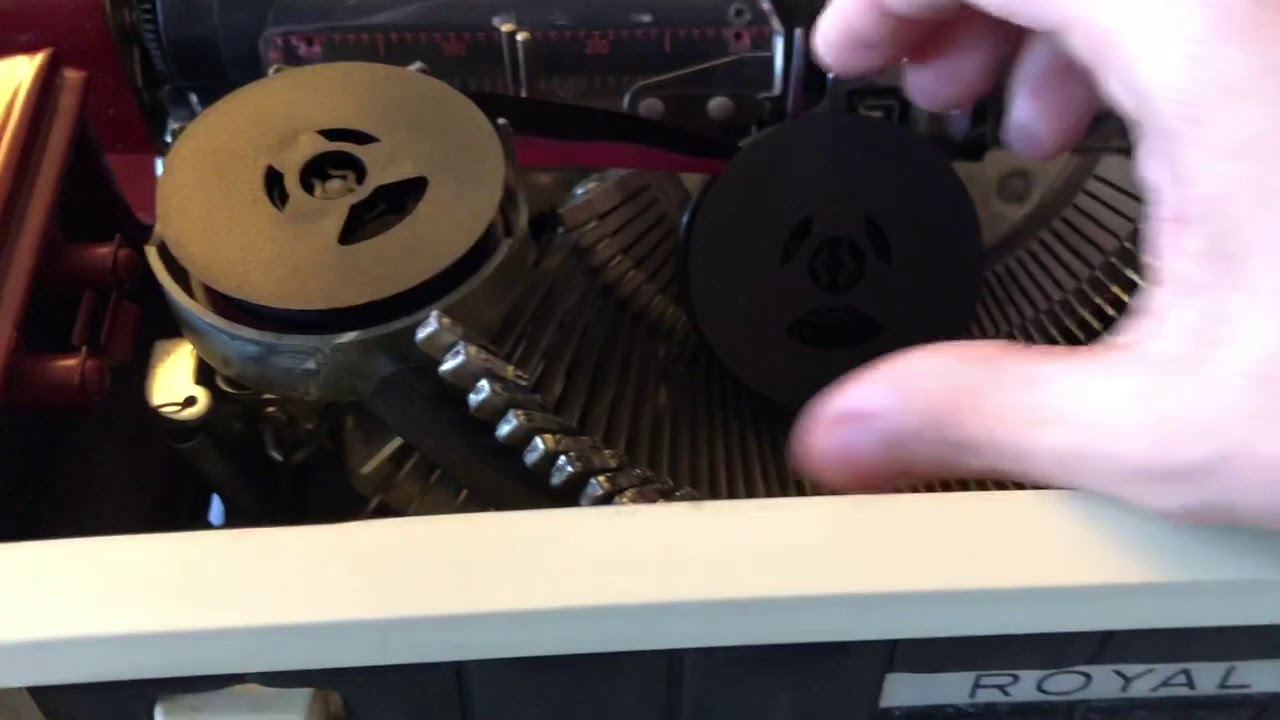 Changing Royal Typewriter Ribbon - YouTube