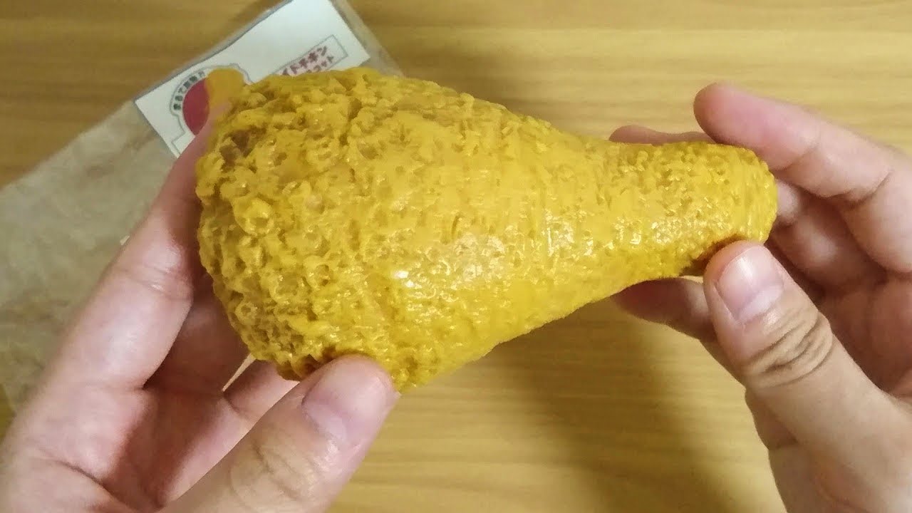 粘土系 フライドチキンのスクイーズを触ってみた Squishy Squeeze Toy 