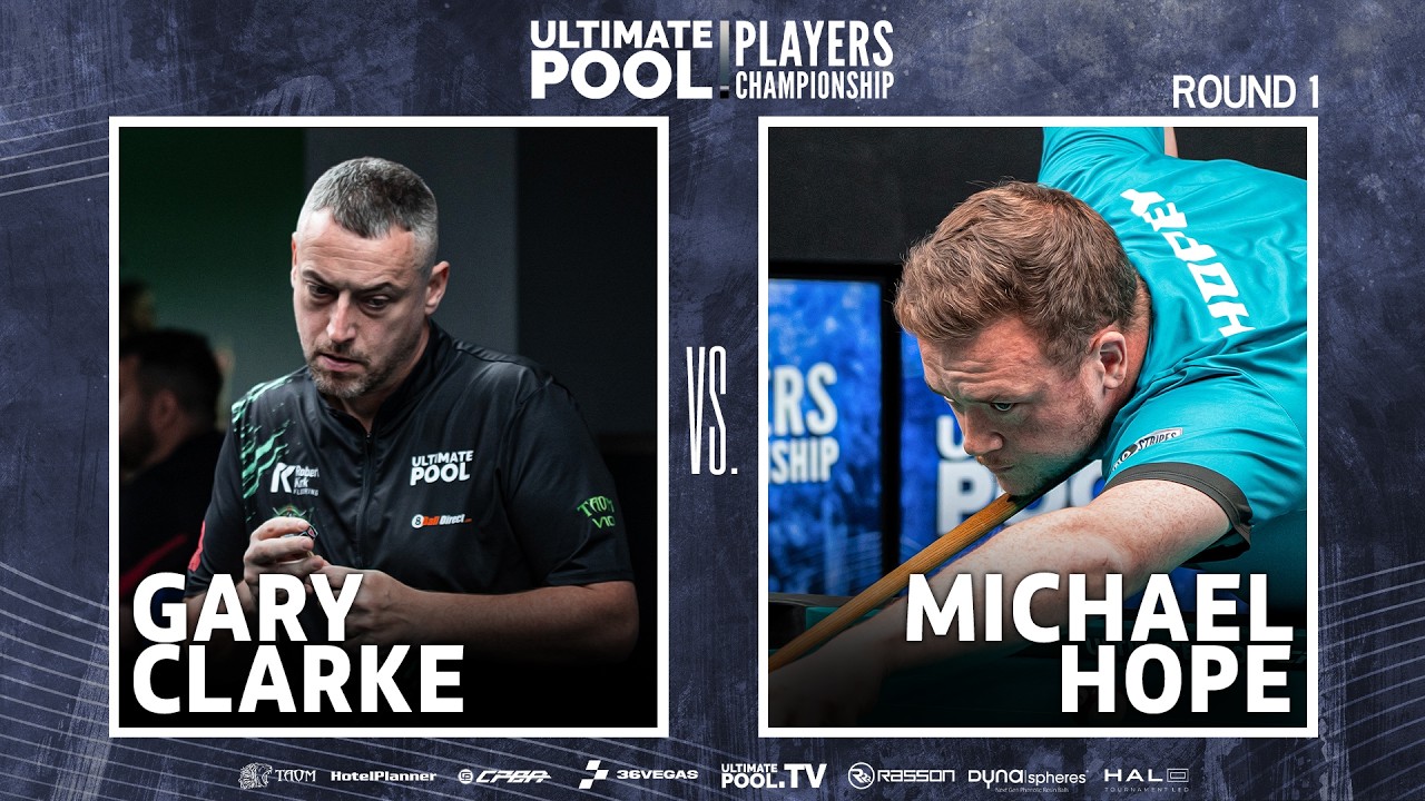 CuePoint billiards news cover image for Gary Clarke Faces Michael Hope in Players Championships 2026 Opening Round