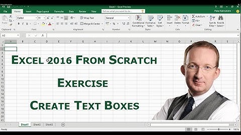 Excel 2016 from Scratch. Exercise - Create Text Boxes