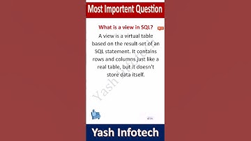 What is a view in SQL, Computer Questions and Answers, Important Computer Q&A for Students & Exams