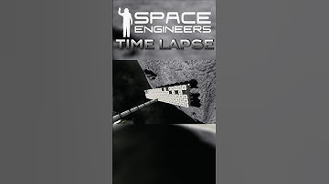 🛰️Asteroid Station and Hangar - Building A Space Station | Space Engineers Time Lapse PT. 14