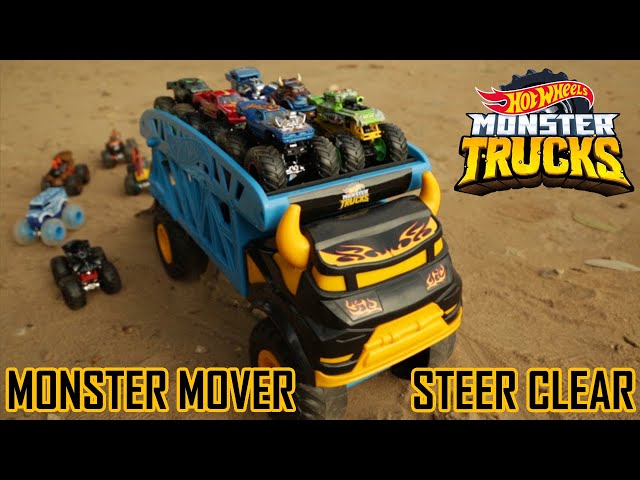 STEER CLEAR MONSTER MOVER REVIEW Hot Wheels Monster Trucks Hauler/Carrying  Case - GGB64 