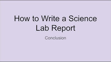 6 Science Lab Report Conclusion