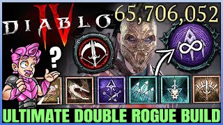 Diablo 4 - Final New UNBEATABLE Rogue Build Found - BEST DOUBLE COMBO - Skills Gear Paragon Guide!