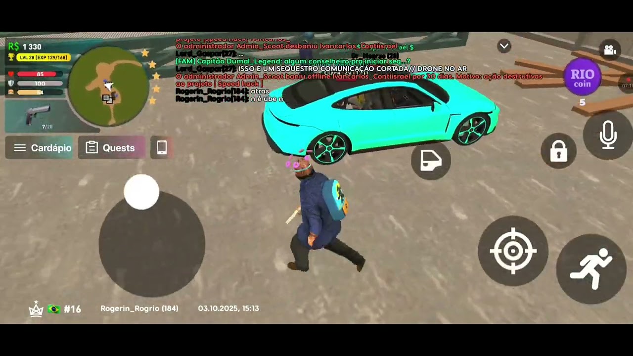 FAZENDO RP DE SEGUESTRO NO SERV 16