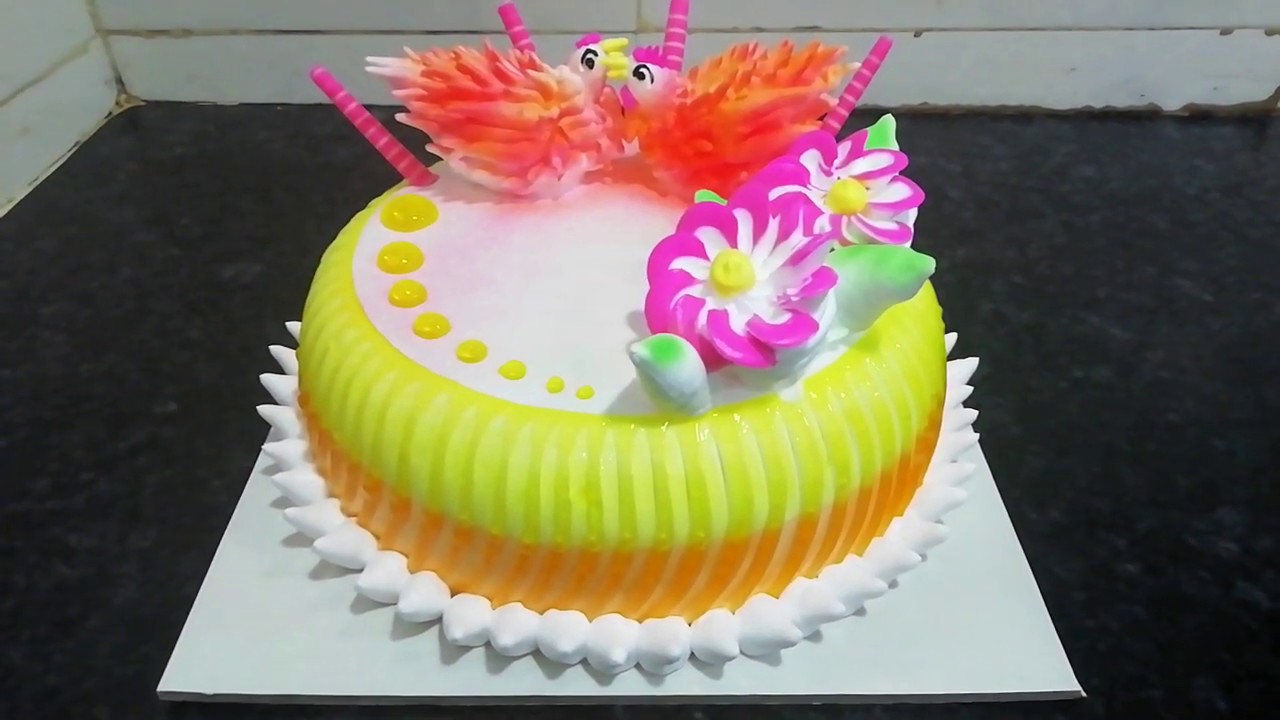 Fresh cream cakes fancy models - YouTube