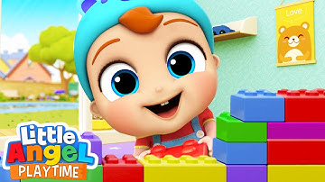 Building Blocks Song | London Bridge | Fun Sing Along Songs by Little Angel Playtime