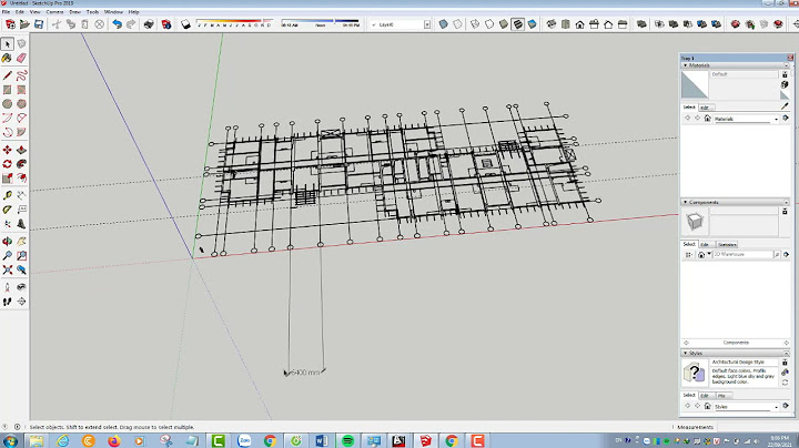 Lỗi sai tỉ lệ khi import file cad vào sketchup