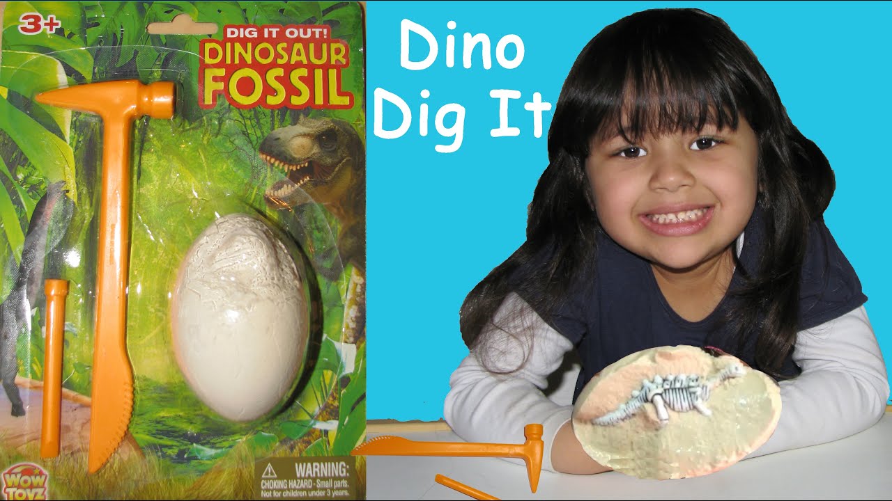 Surprise Eggs Dinosaur Toys Dino Dig Excavation Fossils Skeletons Dig It Out