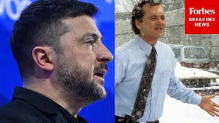 Zelensky Uses Groundhog Day In Clear Warning To Europe During Davos Speech
