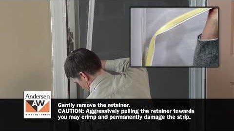 Switch Glass and Insect Screen on Full View Storm Doors Using a Snap-In Retainer | Andersen Windows