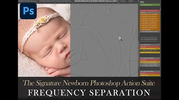 How to edit newborn baby skin retouch with frequency separation in Photoshop