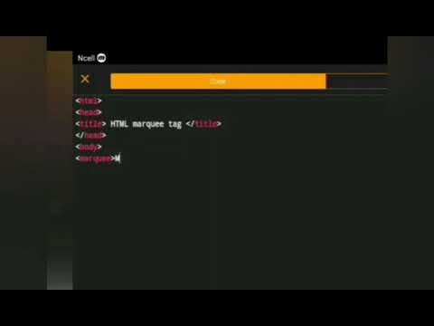 How to marquee the text in HTML program in phone or tab?