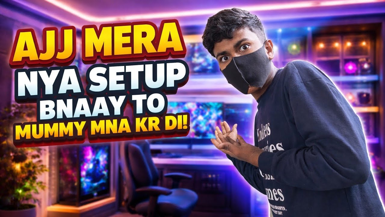 AJJ MERA NYA STUDIO SETUP BNAAYA LEKIN MUMMY NE MNA KR DIYA😄☺️😓#vlog #souravjhoshivlog #SOURAV JOSHI