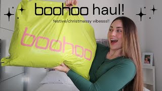 Boohoo Haul Festive, Christmasnye Party Outfits
