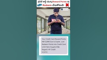 Don’t Redeem Your Credit Card Reward Points 💳⚠️❌ #shorts #creditcard #creditcardrewards #telugu
