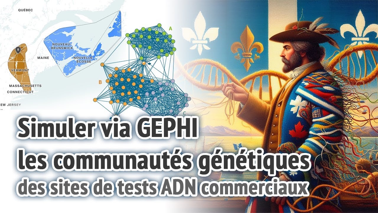 Reproduire via Gephi les communautés génétiques (test ADN)