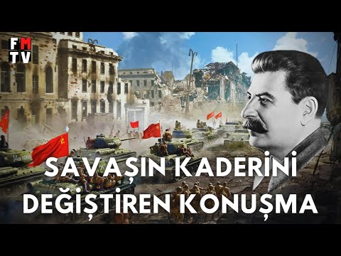 Josef Stalin'in Nazi İşgali Sırasında Tarihi Konuşması | Türkçe Altyazılı