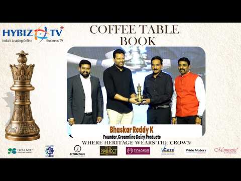 Creamline Dairy's Bhaskar Reddy at Hybiz Coffee Table Book Launch 2026