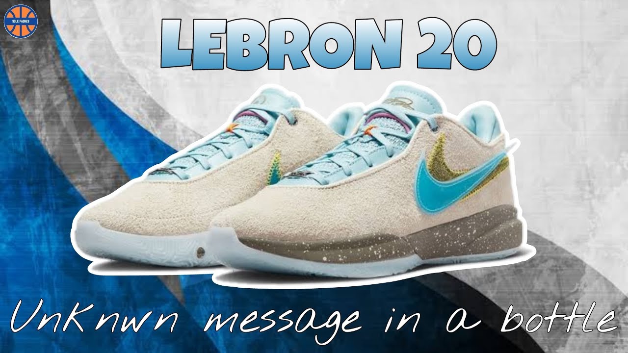 ✔️New✔️ NIKE LeBron 20 UNKNWN Message in a Bottle UNKNWN Launching Nike LeBron 20 In LeBron main image 2
