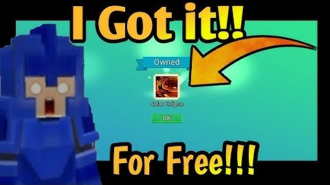 I Got The Solar Eclipse Sword Effect For Free!!