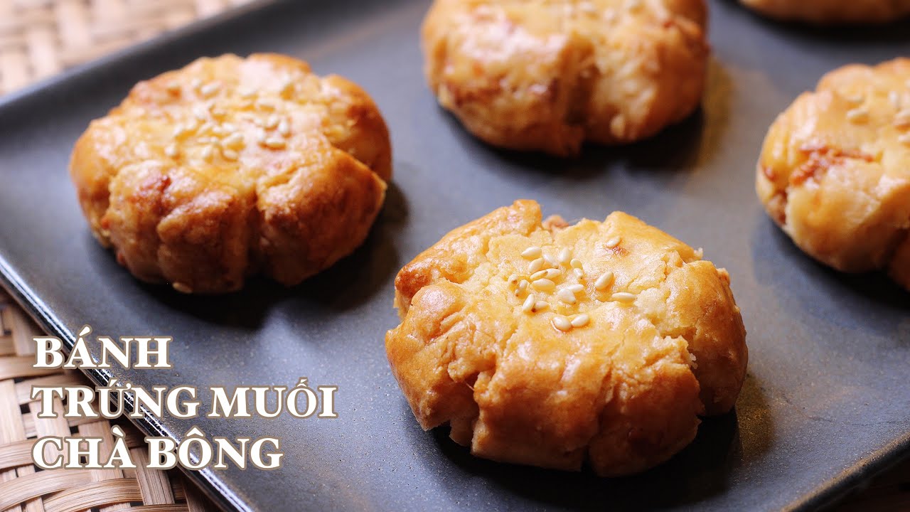 Bánh Trứng Muối Chà Bông - Rất Đơn Giản - Giòn Tan - Xốp Bùi Bùi Rất Ngon