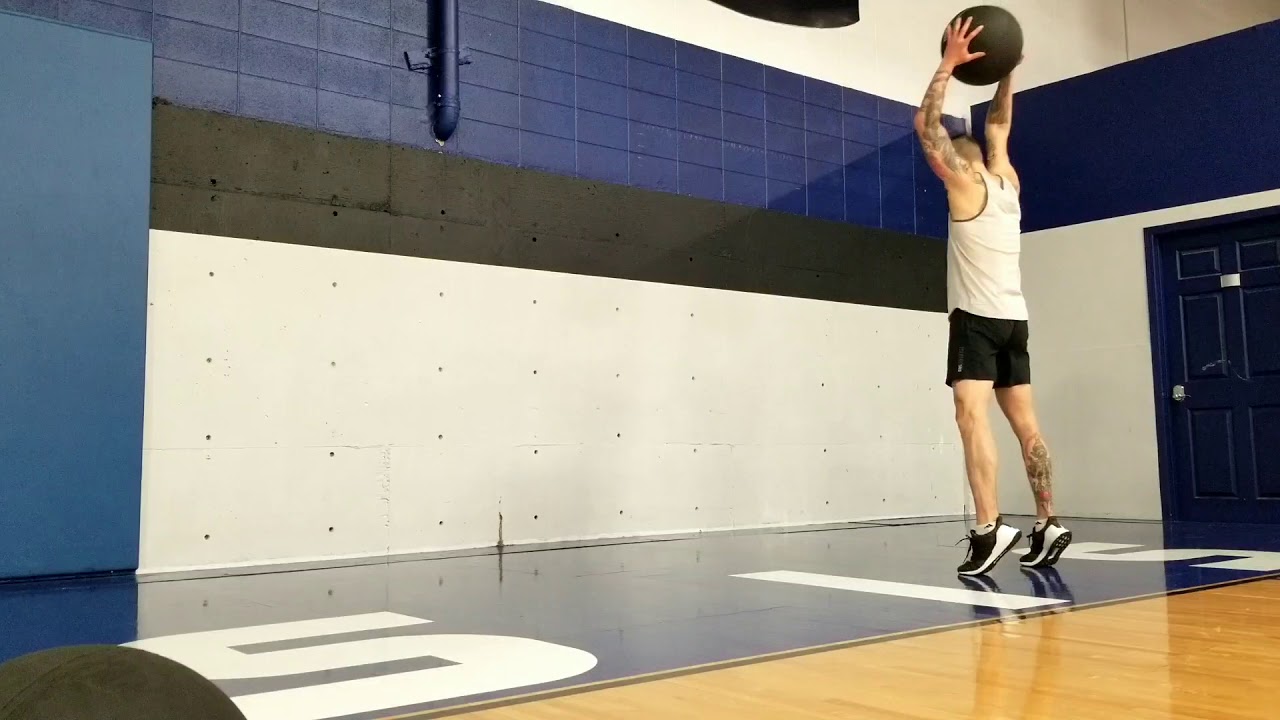 Medicine Ball Throw Centre Slam to chest pass YouTube