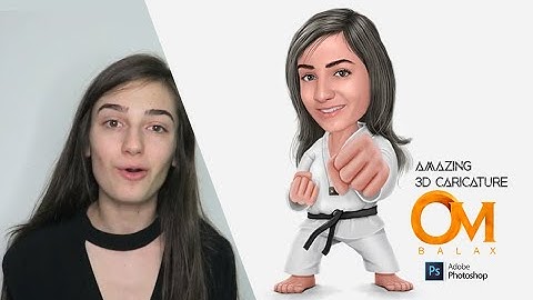 3D CARICATURE PHOTOSHOP TUTORIAL BEAUTIFUL and easy