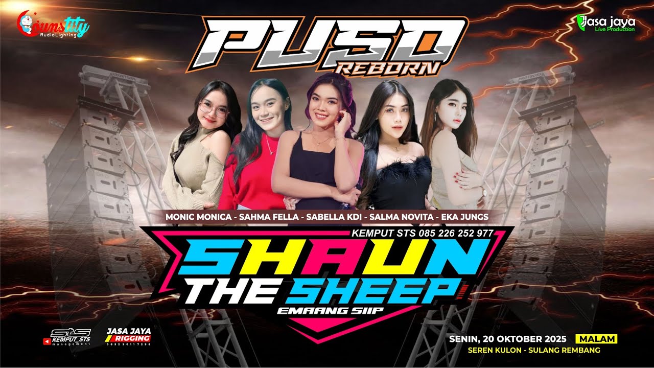 LIVE SHAUN THE SHEEP - HAPPY PARTY PUSO REBORN - SERENKULON SULANG REMBANG | COUNSTITY AUDIO
