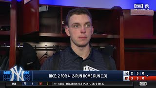 Ben Rice goes 2-4 with a homer vs. Baltimore