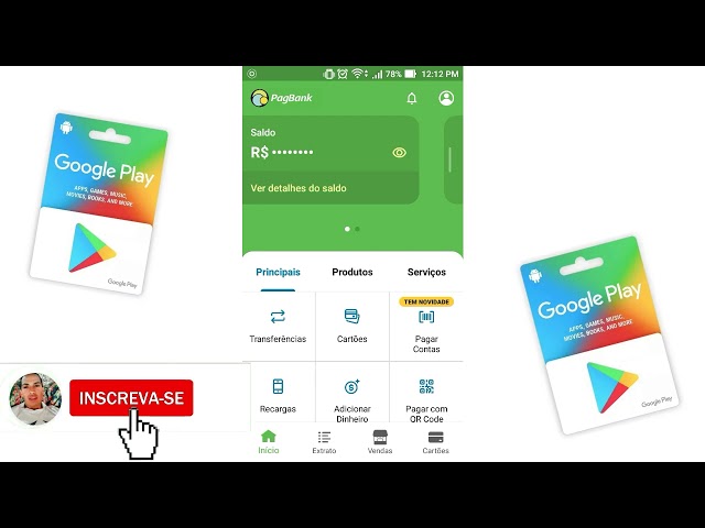 Recargas Google Play, Jogos e Música - Agilidade e Segurança - Pague Seguro  - Correspondente Bancário