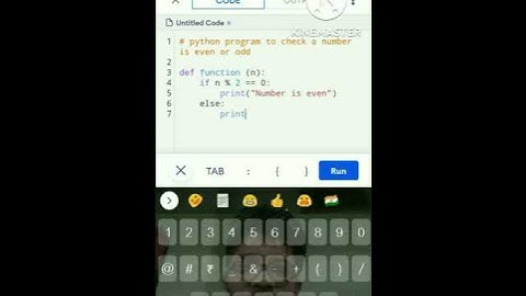 #python program to check if a no is even or odd #shorts #python