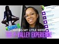 giving my lil sister the P-Valley experience on Sims 4