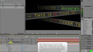AfterEffects Video Tutorial - Billboard Text Banner - Ticker