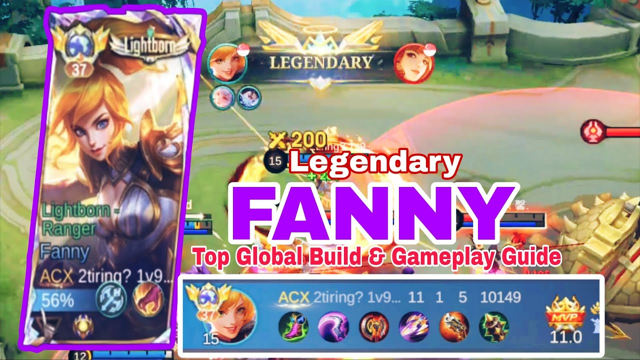 Top Global FANNY Build Guide | 11 Kills Legendary Gameplay – Mobile Legends
